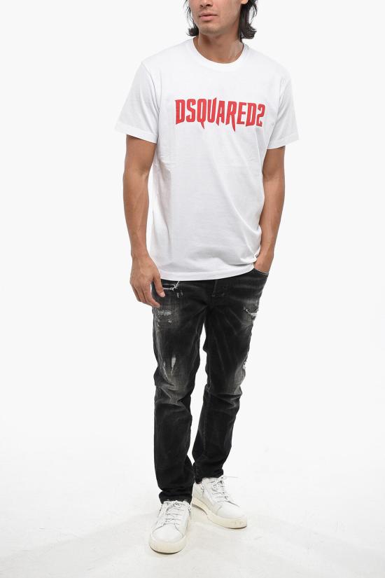  디스퀘어드2 반팔 티셔츠 S74GD1313 D20014 100 White - DSQUARED2