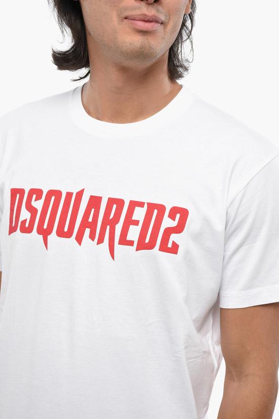  디스퀘어드2 반팔 티셔츠 S74GD1313 D20014 100 White - DSQUARED2
