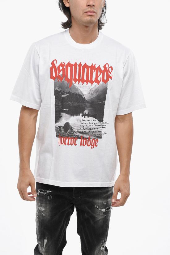  디스퀘어드2 반팔 티셔츠 S74GD1310 S23009 100 White