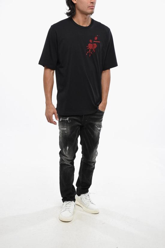  디스퀘어드2 반팔 티셔츠 S74GD1343 S24662 900 Black - DSQUARED2