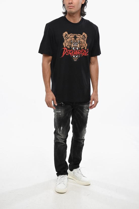  디스퀘어드2 반팔 티셔츠 S74GD1316 D20014 900 Black - DSQUARED2