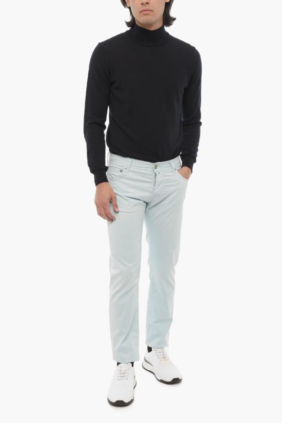  꼬르넬리아니 스트레이트 팬츠 734JQ3 3120149 009 Light blue - CORNELIANI