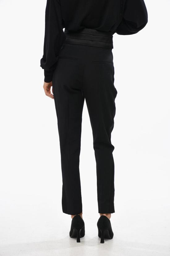  발망 스트레이트 팬츠 YF1PN115MB020PA Black - BALMAIN