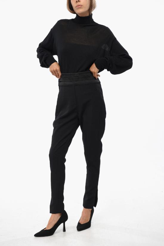  발망 스트레이트 팬츠 YF1PN115MB020PA Black - BALMAIN