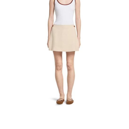 25FW 구찌 숏 스커트 826596Z8B2U 9853 WHITE - GUCCI