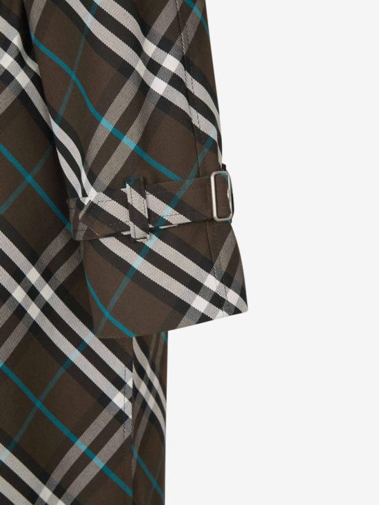  버버리 롱 체크 코튼 블렌드 트렌치 코트 8095300 C1213 SNUGIPCHECK - BURBERRY