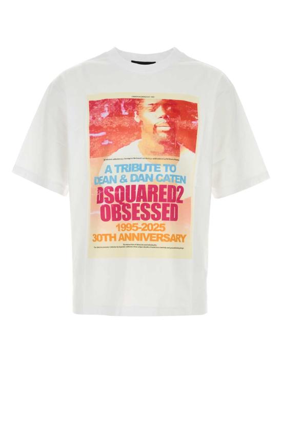 25FW 디스퀘어드2 반팔 티셔츠 S71GD1587D20020 100 White