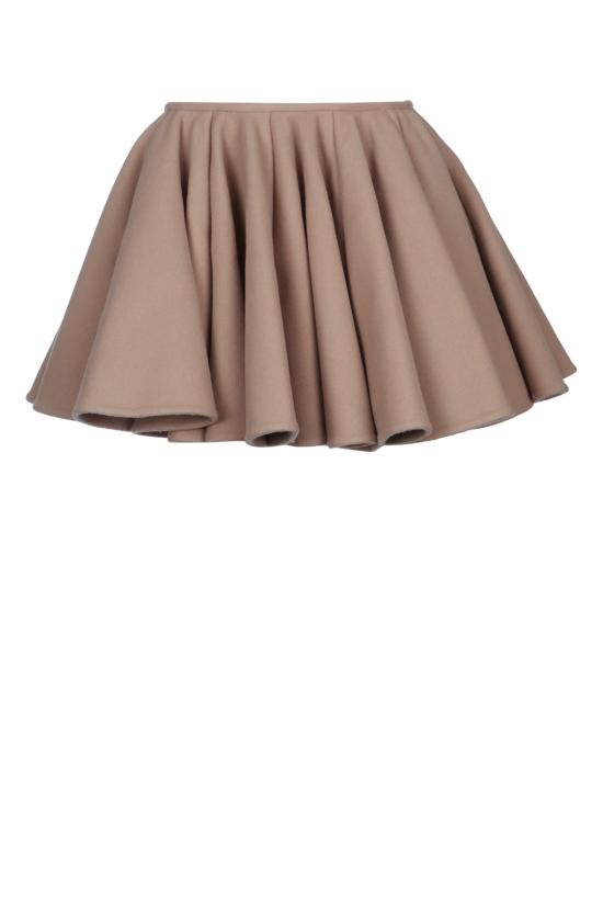 25SS 알라이아 숏 스커트 AA9J2302W027A 143 CAMEL