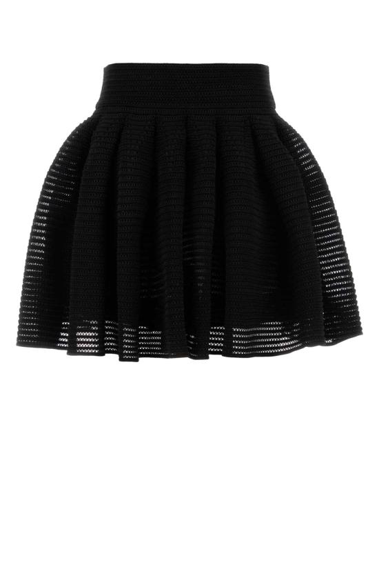 25SS 알라이아 숏 스커트 AA9J2249K008A 995 Black