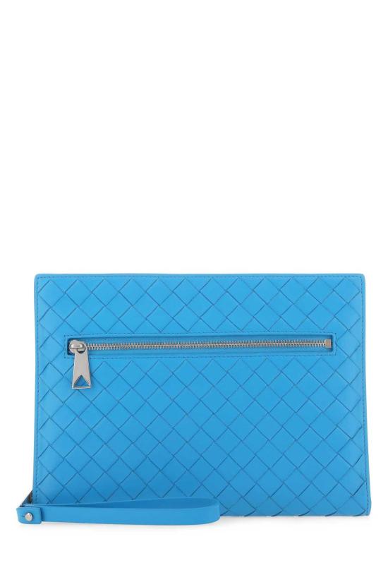  보테가베네타 스몰 인트레치아토 도큐먼트 케이스 693675V2E41 4617 Light Blue