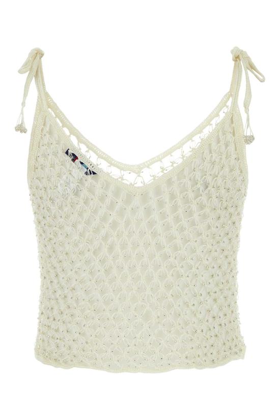  마이 비치 사이드 터틀넥 R23CT03 ECR White - MY BEACHY SIDE