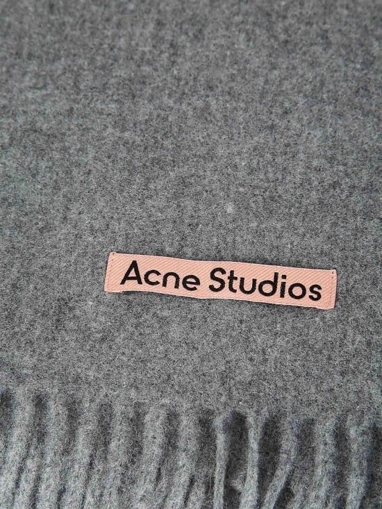 26FW 아크네 스튜디오 내로우 울 프린지 머플러 CA0210990 GREY - ACNE STUDIOS