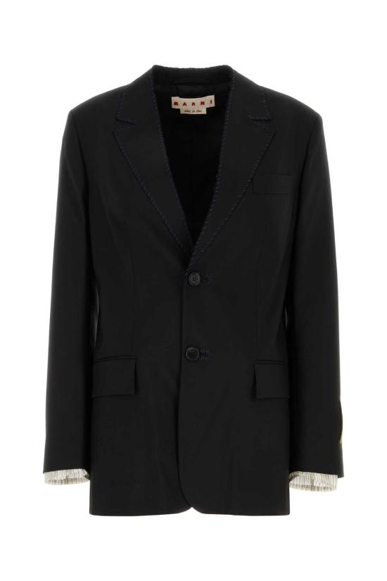 25FW 마르니 수트 자켓 GIMA0294SUTW839 00N99 Black