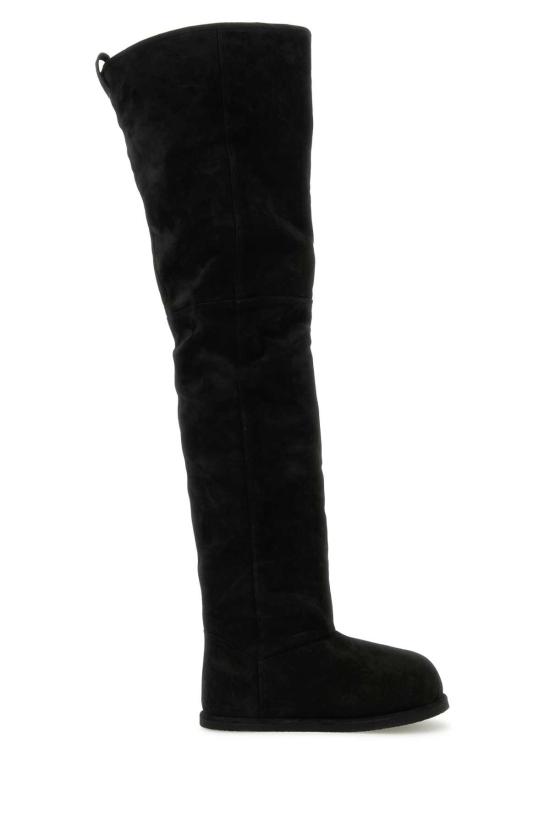 25SS 아미나 무아디 부츠 HEIDITHIGHHIBOOT15 BLKIVORY Black