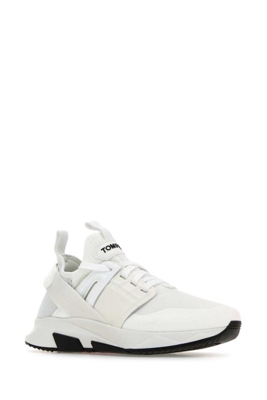 25FW 톰포드 JAGO 자고 네오프렌 스웨이드 스니커즈 J1100TOF001N 3WW04 White - TOMFORD