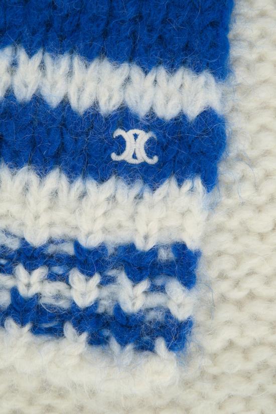 24FW 셀린느 머플러/스카프 2ADOV905Z EB01 OFFWHITEELECTRICBLUE - CELINE