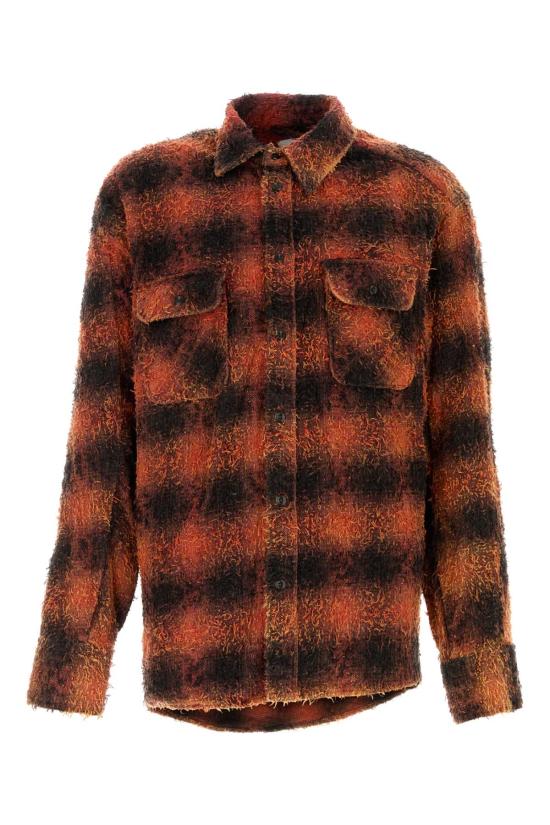 24FW 더블릿 긴팔 셔츠 24AW18SH148 RED Checked