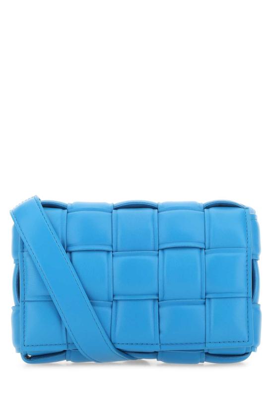  보테가베네타 스몰 패딩 레더 카세트백 717506VCQR1 4619 Light Blue