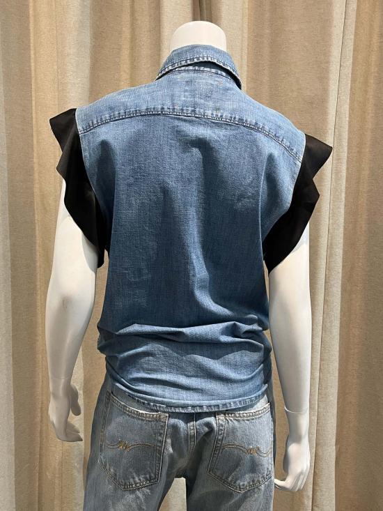  Aquarius Cocktail 데님 셔츠 아쿠아리우스 칵테일 행크 빈티지 웨스턴 셔츠 (주름 장식 포함) - AQUARIUS COCKTAIL