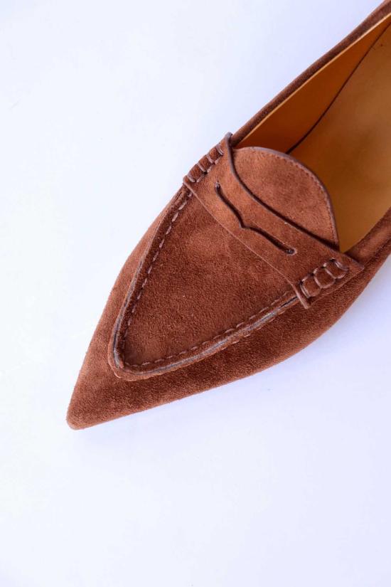  알13 로퍼 R13 포인티드 토  브라운 스웨이드 - R13