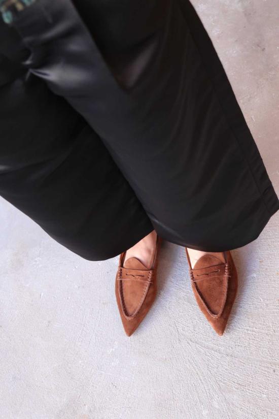  알13 로퍼 R13 포인티드 토  브라운 스웨이드 - R13