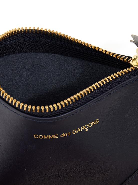 26FW 꼼데가르송 클래식 레더 라인 파우치 SA8100NAVY Blue - COMME DES GARCONS