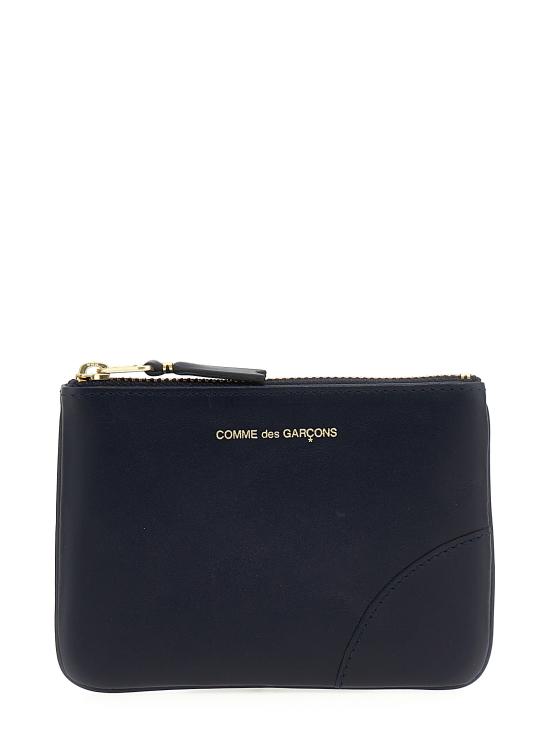 26FW 꼼데가르송 클래식 레더 라인 파우치 SA8100NAVY Blue