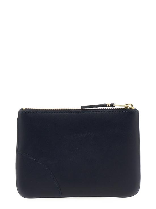 26FW 꼼데가르송 클래식 레더 라인 파우치 SA8100NAVY Blue - COMME DES GARCONS
