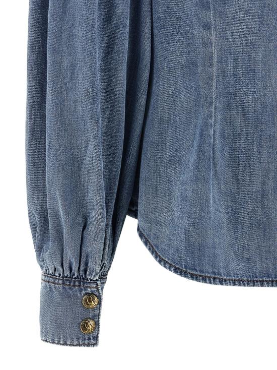 25FW 짐머만 블라우스 5010TF25RDWBL Light Blue - ZIMMERMANN