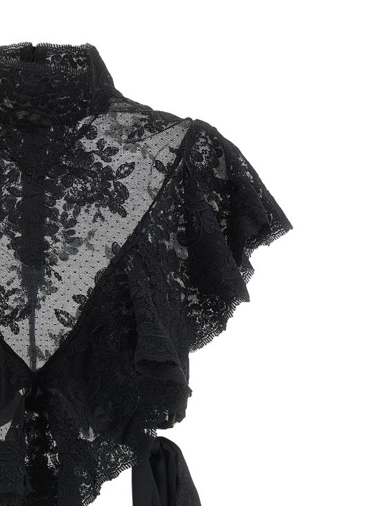 25FW 짐머만 이브닝 티셔츠 6170TF251BLK Black - ZIMMERMANN