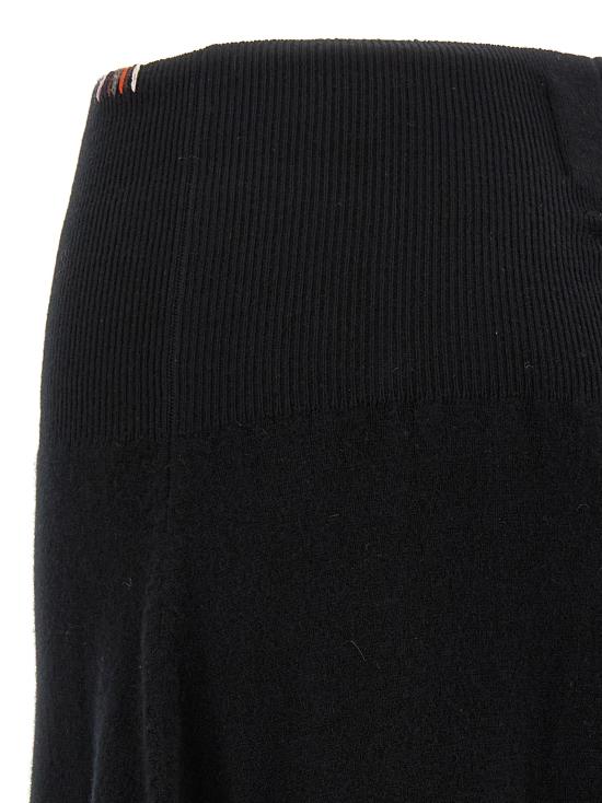 25FW 익스트림캐시미어 미디 스커트 N388EASERAVEN Black - EXTREME CASHMERE