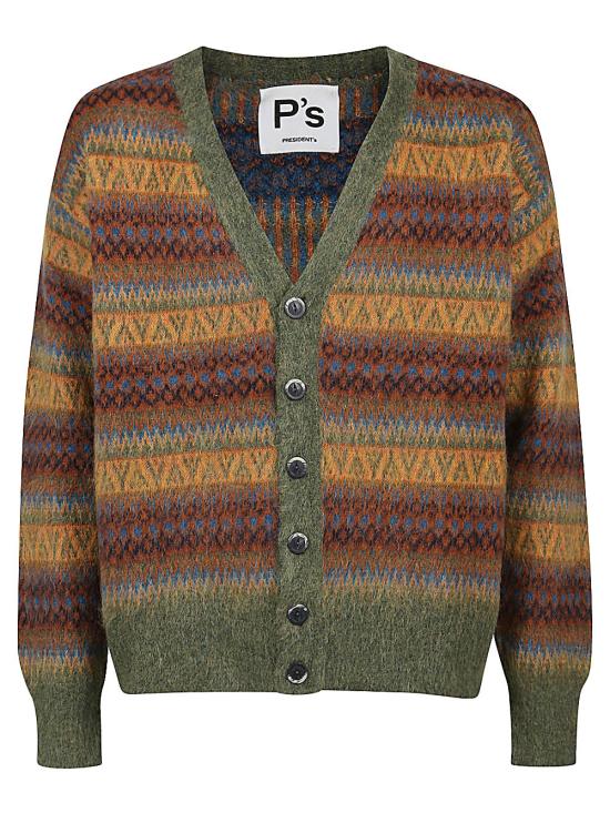  프레지던츠 가디건 210CD00XXXX AH6TABACCO GREEN Verde