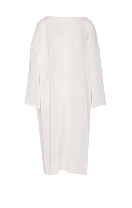 25FW 알라이아 미디 원피스 AA9R2712K090B 000 White