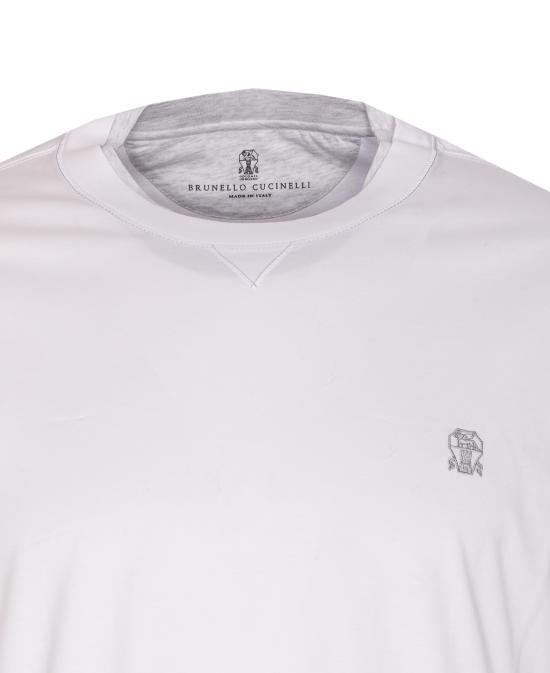 25FW 브루넬로 쿠치넬리 반팔 티셔츠 M0B137451G CW787 White - BRUNELLO CUCINELLI