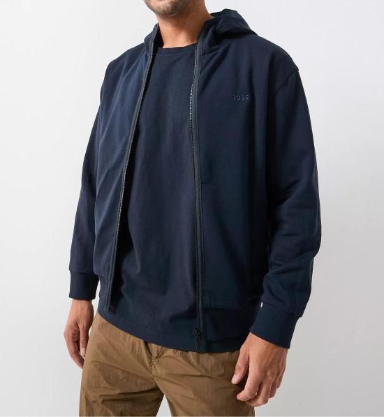 25FW 보스 긴팔 티셔츠 50550858 10257973 01 404 Dark blue - BOSS