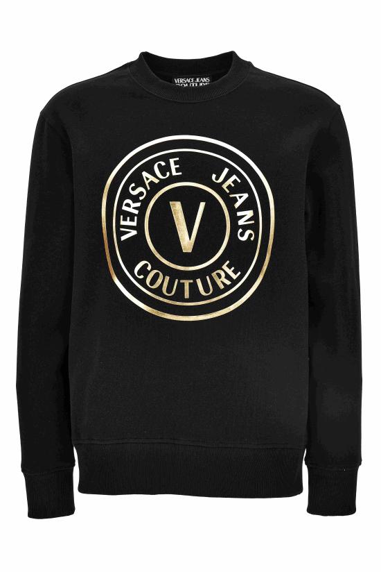 25FW 베르사체 긴팔 티셔츠 79GAIT01 CF00TG89 Black