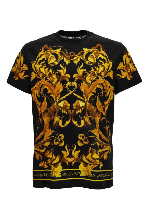 25FW 베르사체 반팔 티셔츠 79GAH6SB JS505G89 Black