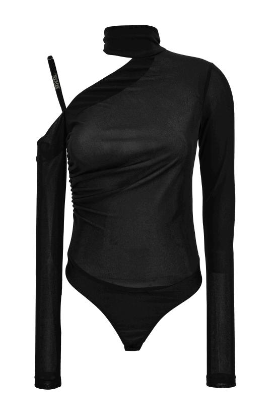 25FW 베르사체 바디수트 티셔츠 79HAM208 J0245899 Black