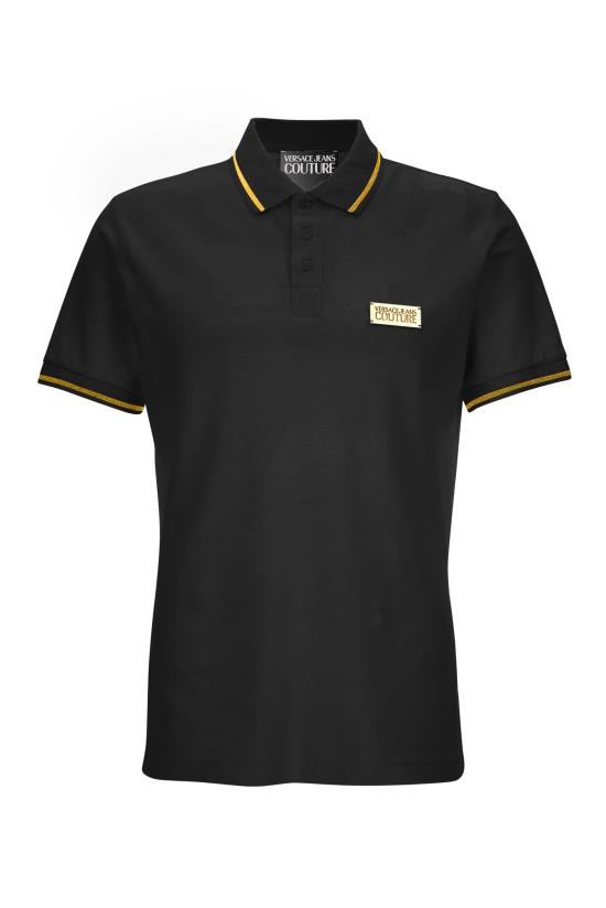 25FW 베르사체 폴로 티셔츠 79GAGT08 CJ01TG89 Black