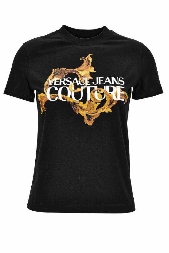 25FW 베르사체 반팔 티셔츠 79HAHE06 CJ00EG89 Black