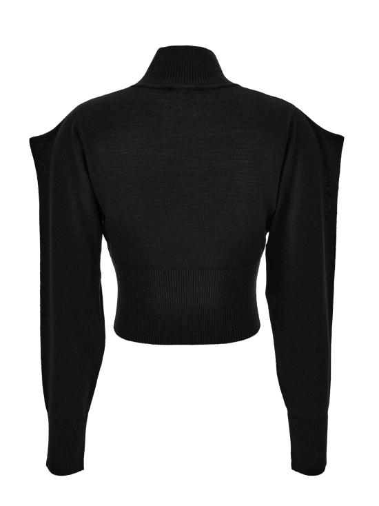 25FW 베르사체 터틀넥 79HAFMH8 CMH62G89 Black - VERSACE