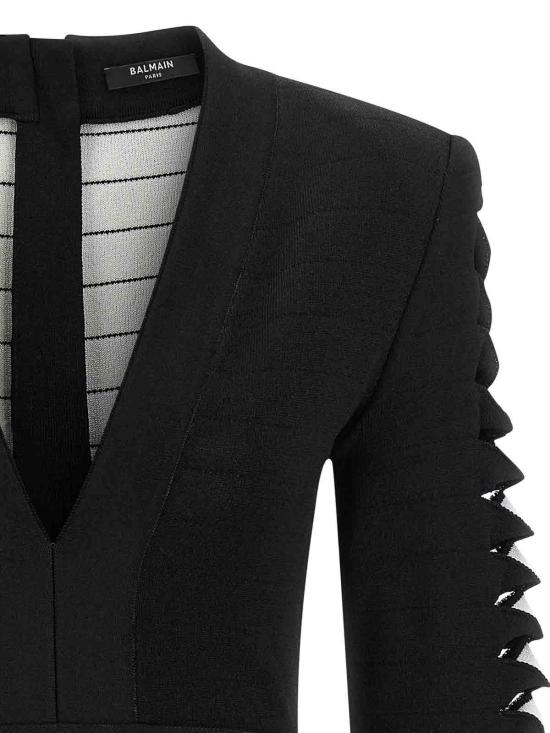  발망 숏 스커트 FF0R8049KI98EAB Black - BALMAIN