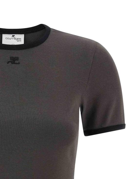25FW 쿠레쥬 반팔 티셔츠 125JTS017JS0203B212 Grey - COURREGES