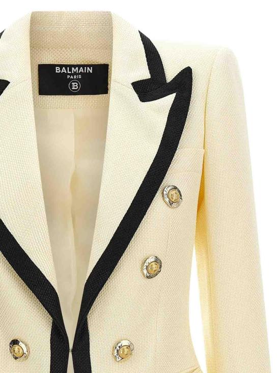  발망 수트 자켓 FF1SE165VI29GWO White - BALMAIN