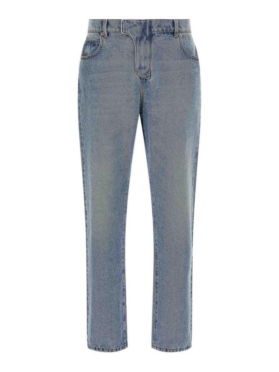 26FW 발망 스트레이트 팬츠 FH1MI083DF816AW Blue