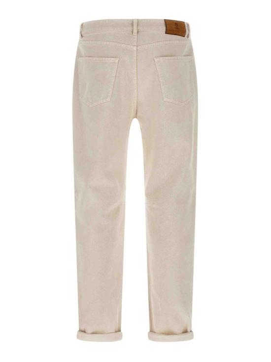  브루넬로 쿠치넬리 스트레이트 팬츠 M237UX1290C7024 Beige - BRUNELLO CUCINELLI