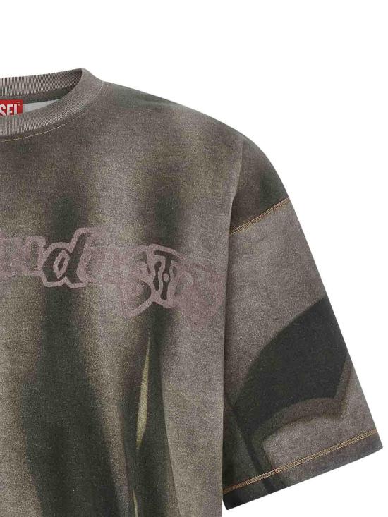  디젤 반팔 티셔츠 A216230BKBY98BA Grey - DIESEL