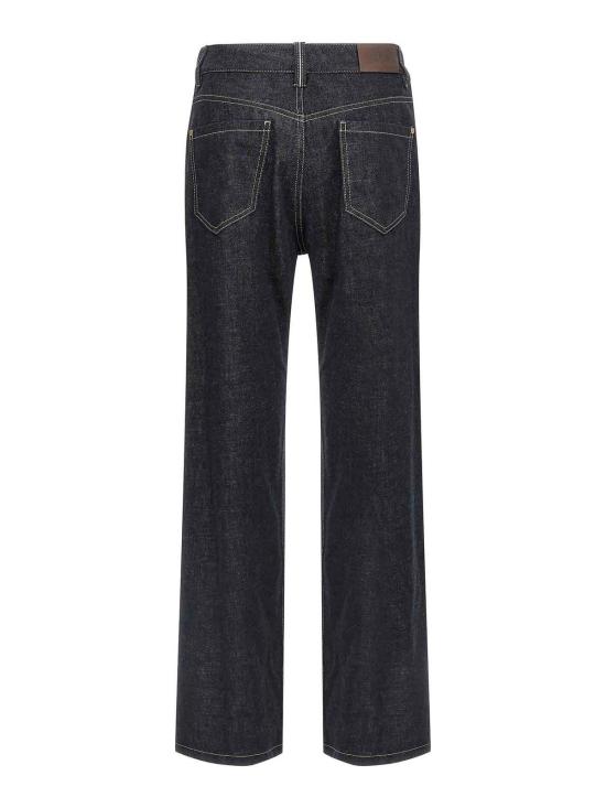  브루넬로 쿠치넬리 스트레이트 팬츠 ML134P5565C001 Blue - BRUNELLO CUCINELLI