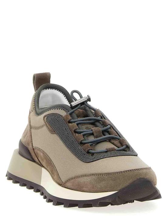  브루넬로 쿠치넬리 스니커즈 MZSFG3045PC8769 Brown - BRUNELLO CUCINELLI