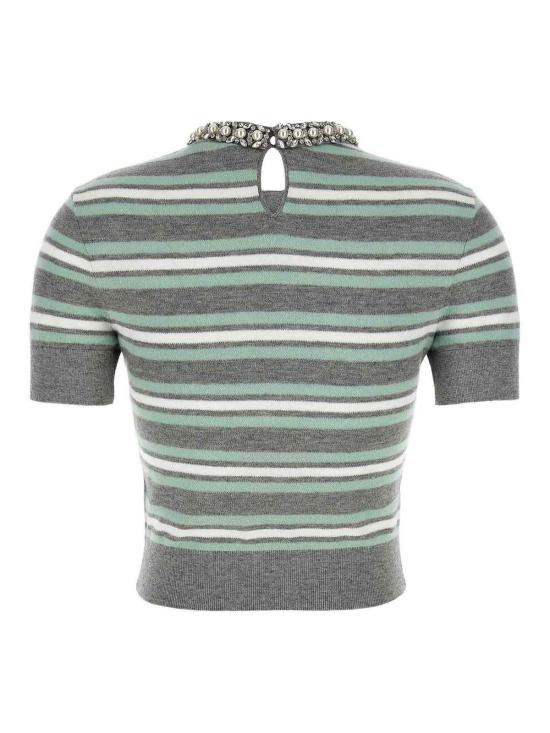 25FW 셀프 포트레이트 반팔 티셔츠 PF25050TGR Grey - SELF PORTRAIT